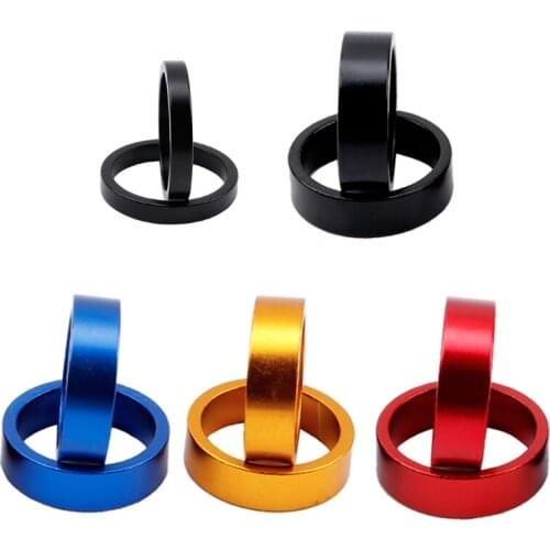 M5TC Carbon Fiber Washer, 2 Pcs Lightweight Carbon Fiber 5/10mm Bicycle Headset Front Fork Spacer Stem Bike Washer