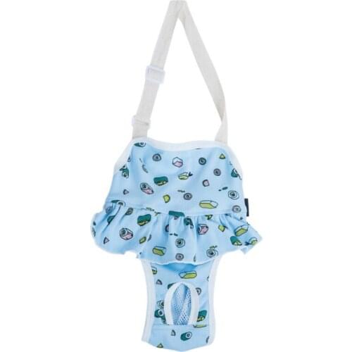 Female Pet Dog Summer Cotton Sanitary Pants With Suspenders Physiological Pants Jumpsuits Dog Shorts Diaper