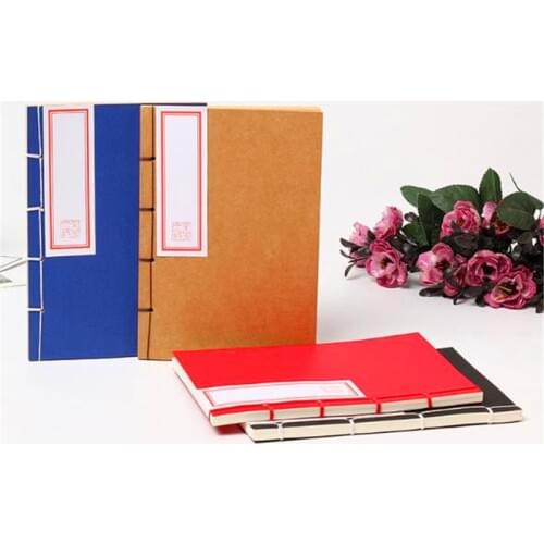 1 PC Blank Paper Ancient Style Notebook Notepad Journal Diary Sketchbook Handmade Wire Binding Chinese Wind Notebook