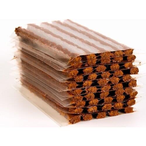 10Pcs Tubeless Tire Repair Strips Stiring Glue for Tyre Puncture Emergency Car Motorcycle Bike Tyre Repairing Rubber Strips