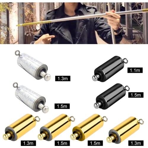 1.1M 1.3M 1.5M Portable Professional Magic Wand Magic Telescopic Props Funny Staff Martial Arts Metal Magic Pocket