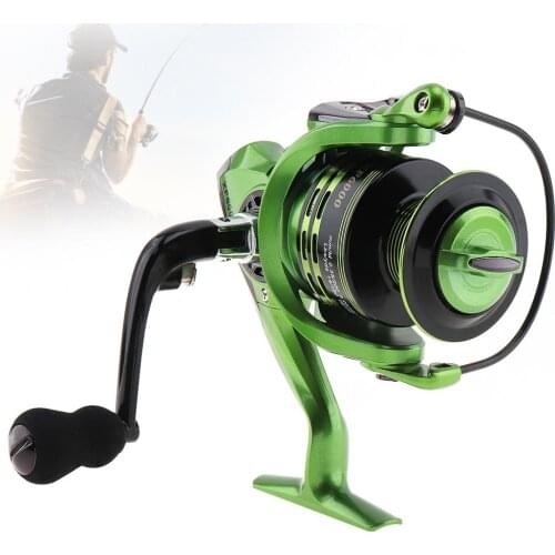 6000 Series 13+1 Ball Bearings 4.7:1 All-Metal Durable Foldable Arm Spinning Fishing Reel with EVA Handle