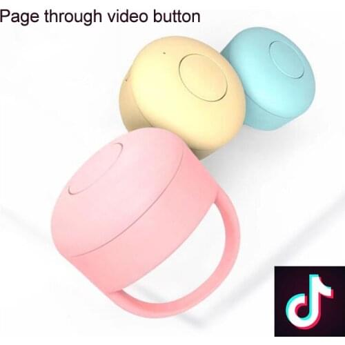 Bluetooth fingertip video controller vibrato short video page turning device mobile phone remote control ring switch