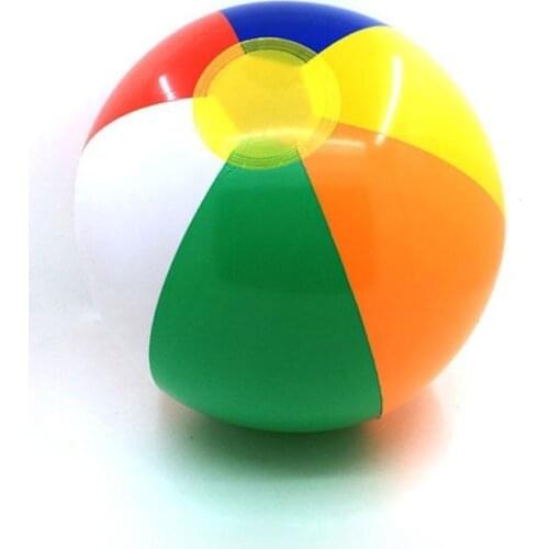 Kids 23cm Colorful Inflatable Ball Beach Ball Swimming Pool Holiday Game Summer Kids Toy For Kid Children Play Garden Beach Ball