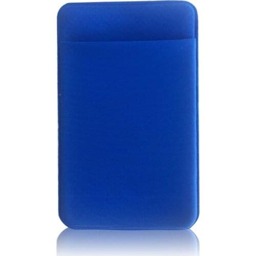 Elastic Mobile Phone ID Card Holder Wallet Credit Pocket Adhesive Sticker Durable Card Cover Sticky Credit Card Holder 2019 NEW