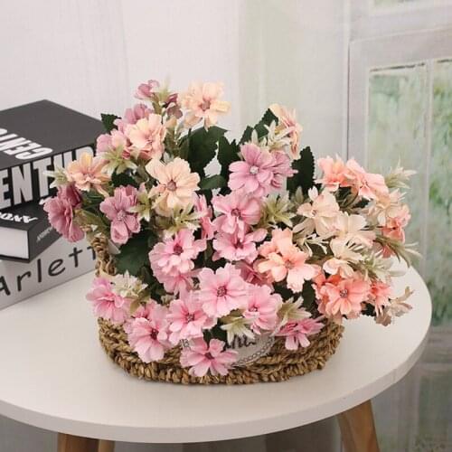 1pc small daisy artificial silk flowers home garden display wild chrysanthemum decoration