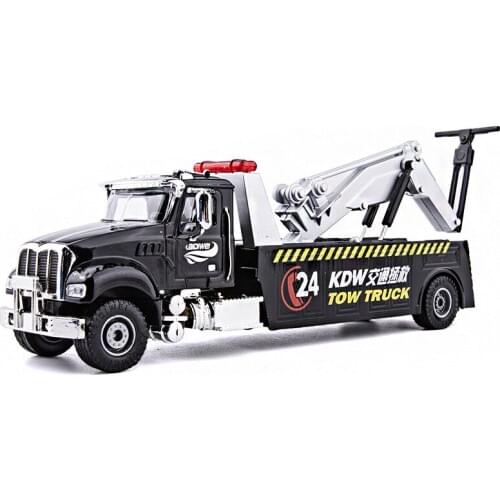 Exquisite 1:50 traffic rescue car alloy model,die-cast metal trailer model toy,simulation engineering car collection gift