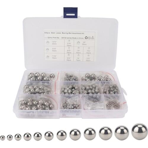 500pcs G25 Steel Balls Bearings Kit High Precision Carbon Chromium Bike Balls Precision Chrome Steel Bearing Ball