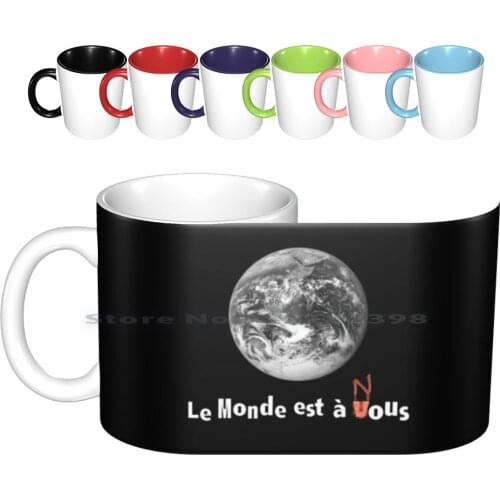 Le Monde Est A Nous ( La Haine ) Ceramic Mugs Coffee Cups Milk Tea Mug World Yours Ours La La Haine Vinz Said Hubert Hip Hop