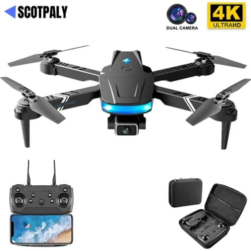 Mini Drone 4K Professional HD Dual Camera WIFI FPV Height Keeping Optical Flow Foldable RC Quadcopter toy