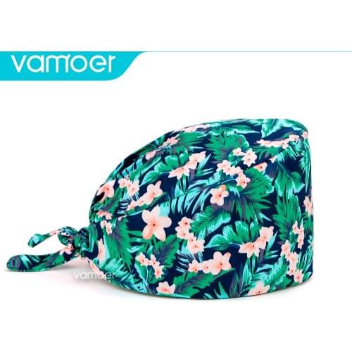 Wholesale Unisex scrubs caps Health services hats pet grooming nursing caps breathable adjustable hats Beauty salon work hats