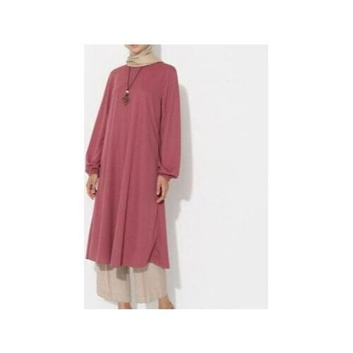 Necklace Detailed Tunic-Color Rose special design muslim sets womens quality color the most preferred 2021 spacious comfortable