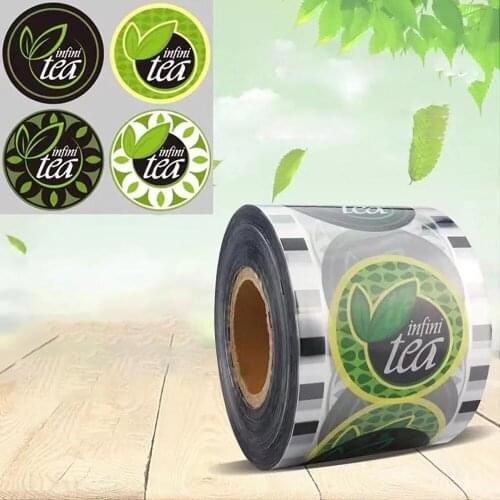 3000Cup Milk Sealing Film Tea Cup Seal Film Roll Bubble Boba Tea Sealing Printing Healthy Material for Plastic Cups Top Quality