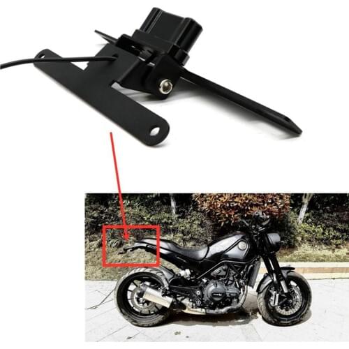 Applicable To Benelli LEONCINO 500 BJ500 BJ 500 Modified Illuminated License Plate Short Tail License Plate Frame