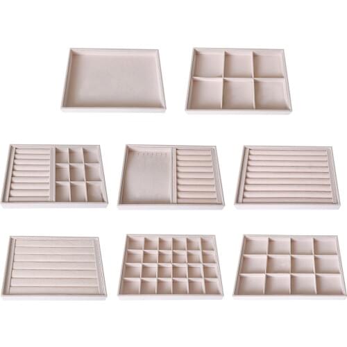 Removable Jewelry Display Storage Box Tray ShowCase Organizer Holder Container