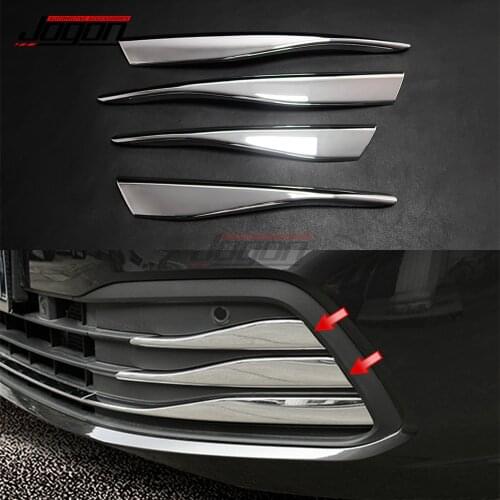 Silver For Volkswagen VW Golf 8 MK8 2020+ Not For R GTI GTD Car Front Fog Light Airvent Outlet Splitter Bumper Trim Accessories