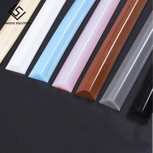 7 Colors 1M Silicone Bathroom Water Stopper Blocker Shower Dam Dry and Wet Separation Flood Barrier Door Bottom Sealing Strip