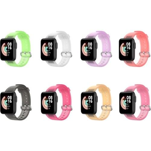 Silicone Transparent Smartwatch Wrist Watchband For Xiaomi Mi Watch Lite/Redmi Strap Crystal Smart Wristband Band Accessories