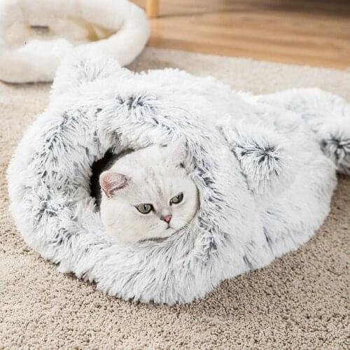 Cat sleeping bag cats nest four seasons universal detachable and semi-enclosed Cat House Villa autumn and winter warm pet