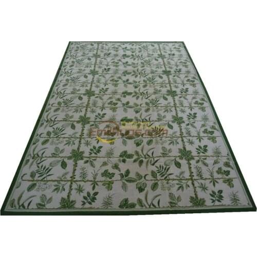 The Old European Needle-point Rug The Worn Country Home Chess Rug Handmade Needlepoint Embroidery Handmade