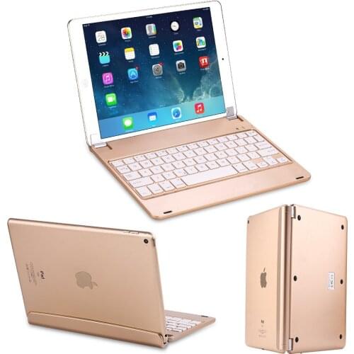 Slim Smart ABS 135 Degree Swivel Rotation Wireless Bluetooth Keyboard Case Cover With Stand Groove For iPad Air 2 iPad 6 Pro 9.7