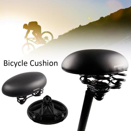 Bicycle Cushion Spring Shockproof Bike Saddle Comfortable Soft Seat Pad For Outdoor Mountain Road Bike Sports Cycling