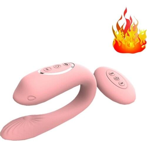 Remote Control Vibrator Usb Heat Dildo Clit Sucker Women Masturbator Clitoris Stimulation Sex Toy That Sucks Licks And Vibrate