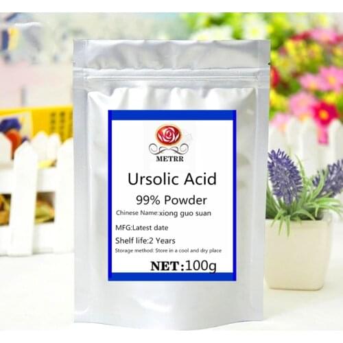 High quality and pure 99% ursolic acid powder to prevent skin inflammation and improve skin health