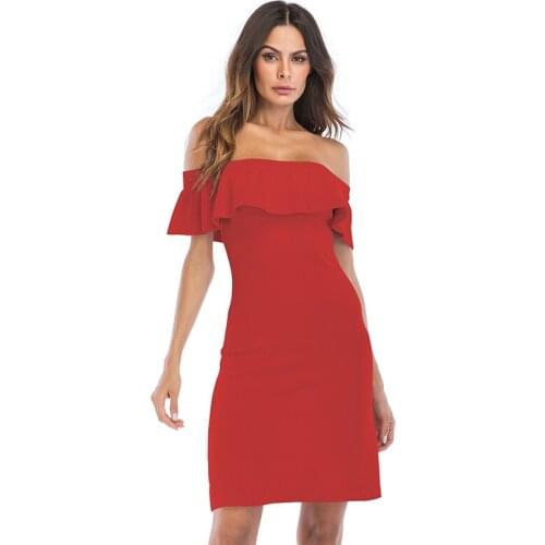 Однотонные летние платья Witbuy China At AliExpress