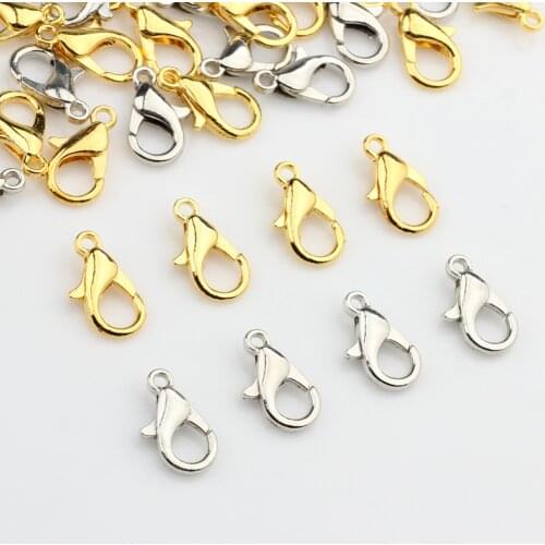 Free Shipping 12mm Lobster Clasps 20pcs Gold Ancient Bronze DIY Metal Jewelry Bracelet Findings