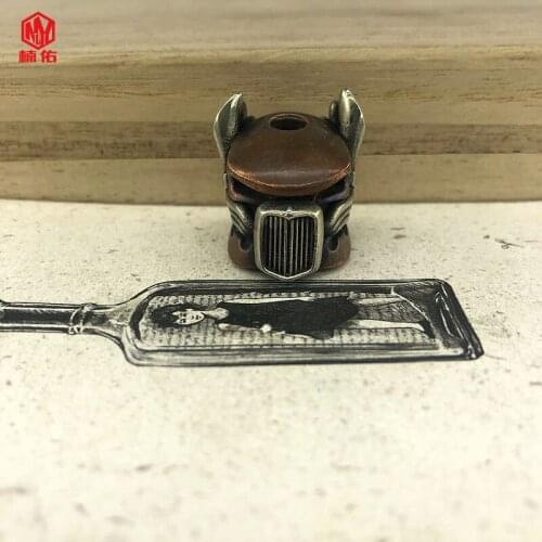 1PC Brass Truck Head Paracord Knife Beads EDC Outdoor Pocket Tools Flashlight Pendant Paracord Bead