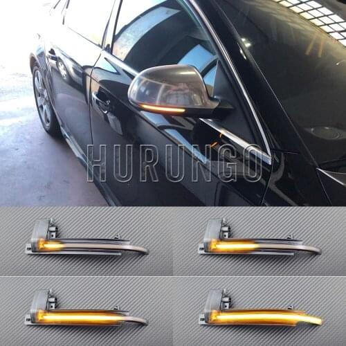 2PCS Dynamic Blinker LED Turn Signal Side Indicator Mirror Light For Audi A3 8P A4 A5 B8 Q3 A6 C6 S6 B8.5 S5 RS5 RS4