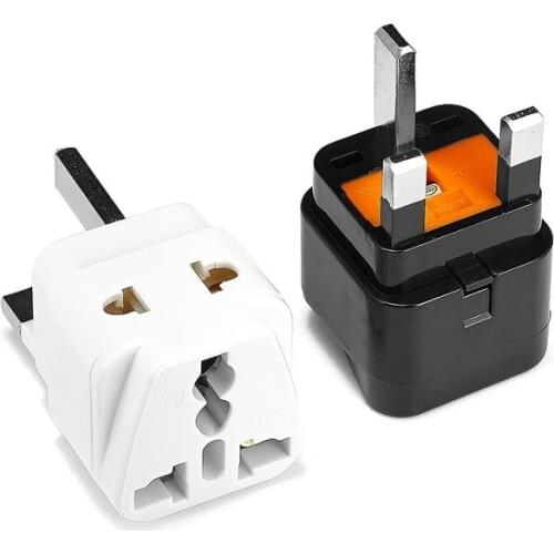 2 in 1 Travel Adaptor US EU AU to UK EU Universal High Quality Plug Adapter with 13A Fuse for PC Computer TV plug adapter