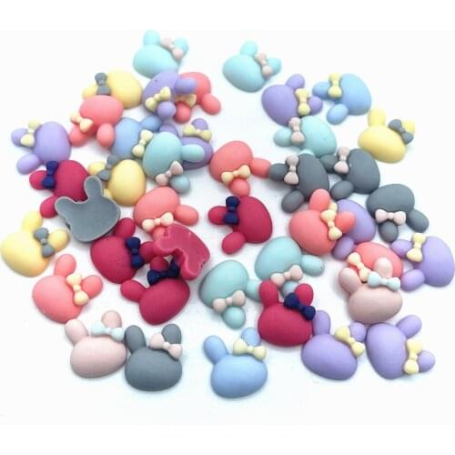 20PCS Mix Colors Cute Resin Small Rabbits Flat back Cabochon DIY Jewelry/Craft Scrapbook Decoration