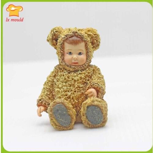 2021 New Retro Doll Molds Soap Candle Moulds Clay Resin Tool 3D Baby