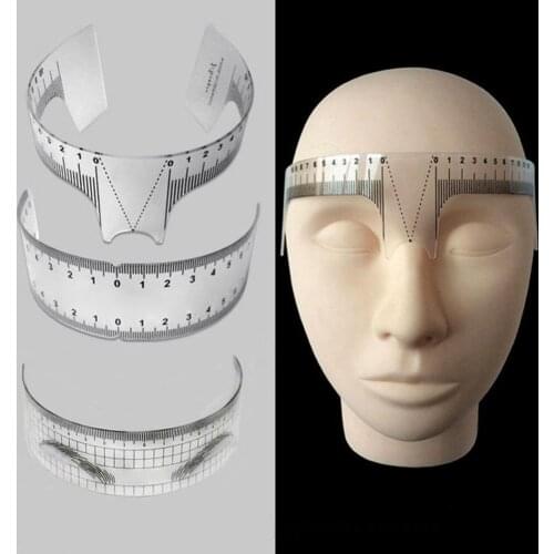 70% Hot Sale Micro bladinges Measure Semi Permanent Stencil Makeup Eyebrow Tattoo Guide Ruler