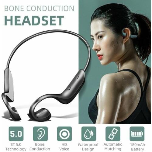 TWS G100 Wireless Headphone Bone Conduction Ear Hook for Xiaomi Huawei Iphone Waterproof Sport Headset with Microphone