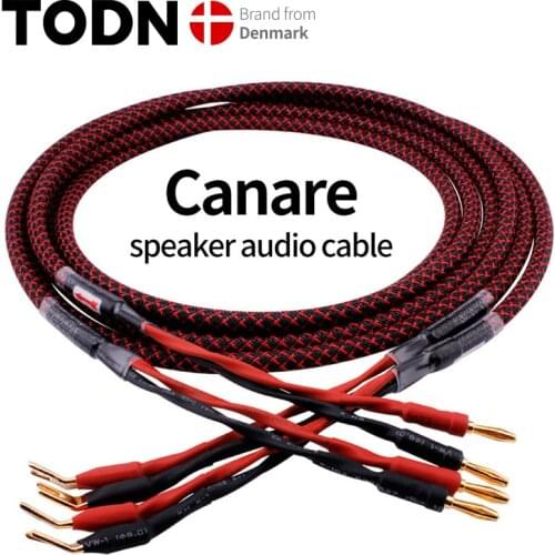 Canare L-4S8F speaker cable 1 Pair OFC audio cable HI-FI high-end amplifier speaker cable Banana plug cable