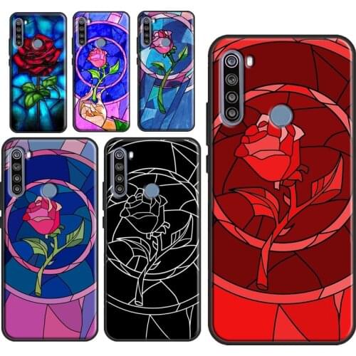 Stained Glass Rose Galaxys Case For Xiaomi Redmi Note 10 9 Pro Case For Redmi Note 8 7 Pro 8T 9S 9A 9C 9T Cover Funda