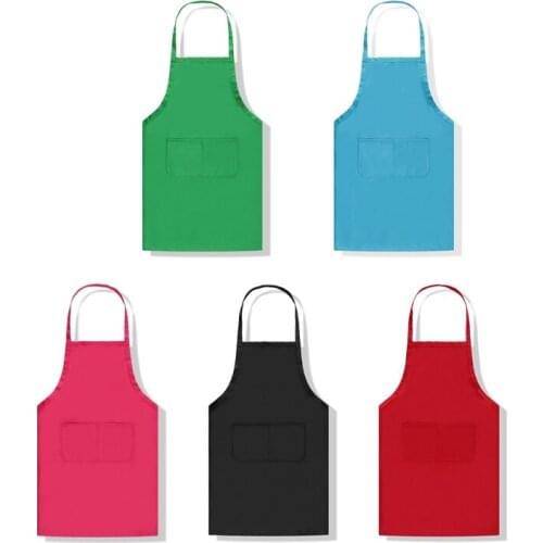 Black Bib Apron with Pockets for Women Men Adult Chef, Set of 10 Bulk Kitchen Aprons for Cooking Baking Restaurant Painting DIY
