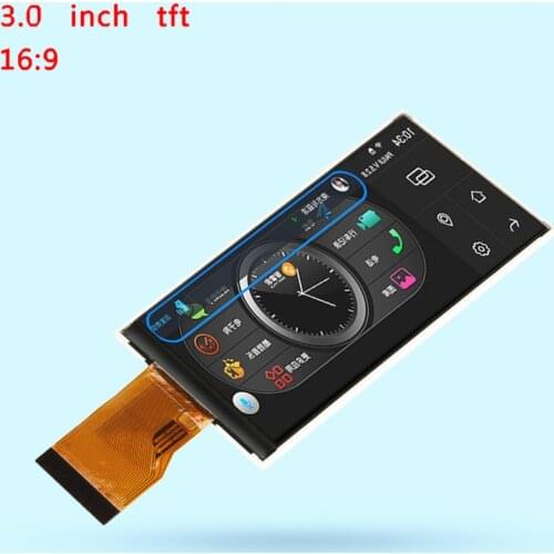 3.0 inch 16:9 LCD TFT screen HD T30P61 FPC-T30P88V1 compatibility FY30002 for digital DVR V19 Prestigio Road Runer 560 recorder