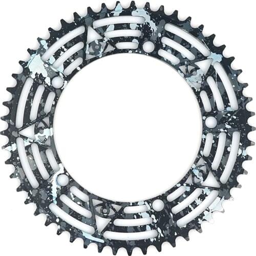 Single Speed Track Bike Disk 49T 51T 53T Black Red 7075-T6 Alloy Fixed Gear Disc Bicycle Parts Chain Wheel Cycling Accessories