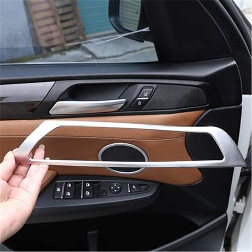 For BMW X3 F25 2014-2017, ABS Car Interior Door Handle Frame Panel Cover Trim