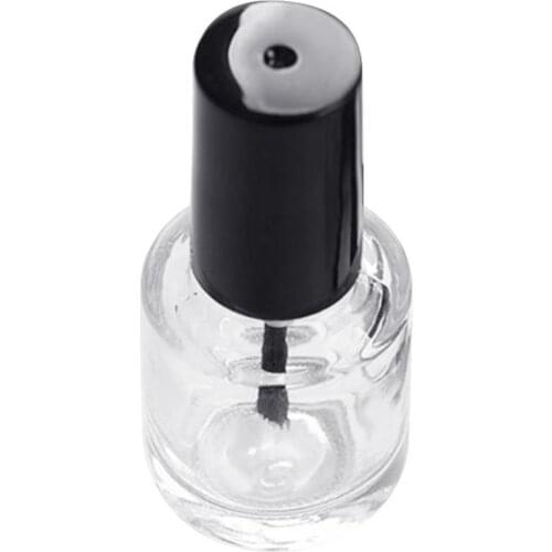 1PCS 5/7.5/10ml Travel Nail Polish Empty Refillable Glass Bottle Storage Container Travel Cosmetic Container maquiagem