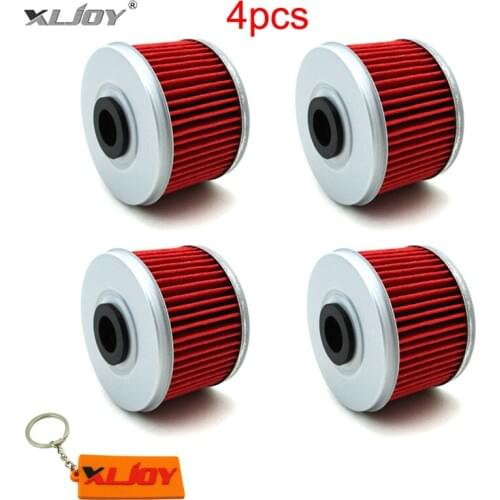 4x Oil Filter For Honda TRX 200D 300 350 350D 400FW 400X 420TM 300EX 400EX 350TE 350FM 500FM XL125V VT125C CBF250 ATC250SX 350X