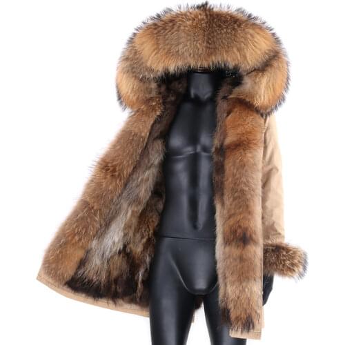 2020 Real Fox Fur Parka Men Winter Jacket New Fashion Hooded Coat Warm Outerwear Plus Size 6XL 7XL Male Casual Clothing