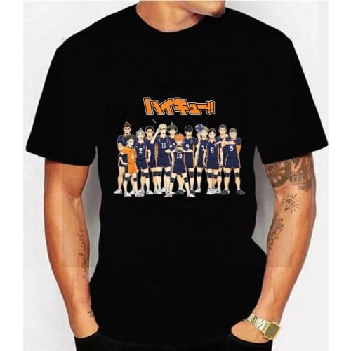 2020 New Haikyuu T-Shirt Kuroo Anime Short Sleeve Harajuku Fashion Hip Hop T-shirt Tops Unisex