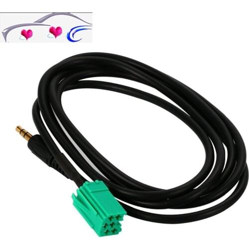 New Car Aux Stereo Audio Line Input Adapter Cable 3.5mm for iPhone iPod MP3 with Removal Tool for Renaut 2005-2011 Clio Megane