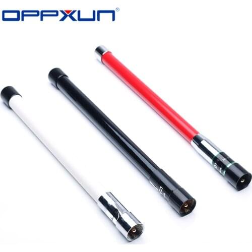 Oppxun 144/430MHz NL-350 PL259 Dual Band Fiber Glass Aerial High Gain Antenna for Two Way Radio Transceiver