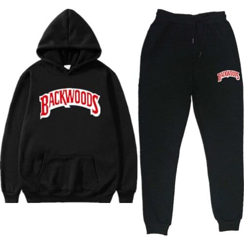 2020 Autumn Winter Fleece Hoodies Backwoods Two Piece Set Tracksuits Men Tracksuits Women Set Jogger Pants Thick Warm Clothes